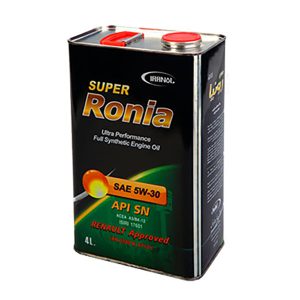 ایرانول Super Ronia با تاییدیه رنو 5W-30 کارتن 6 (4لیتر)