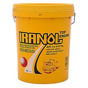 ایرانول تاپ انجین 15W-40 سطل 20 لیتر