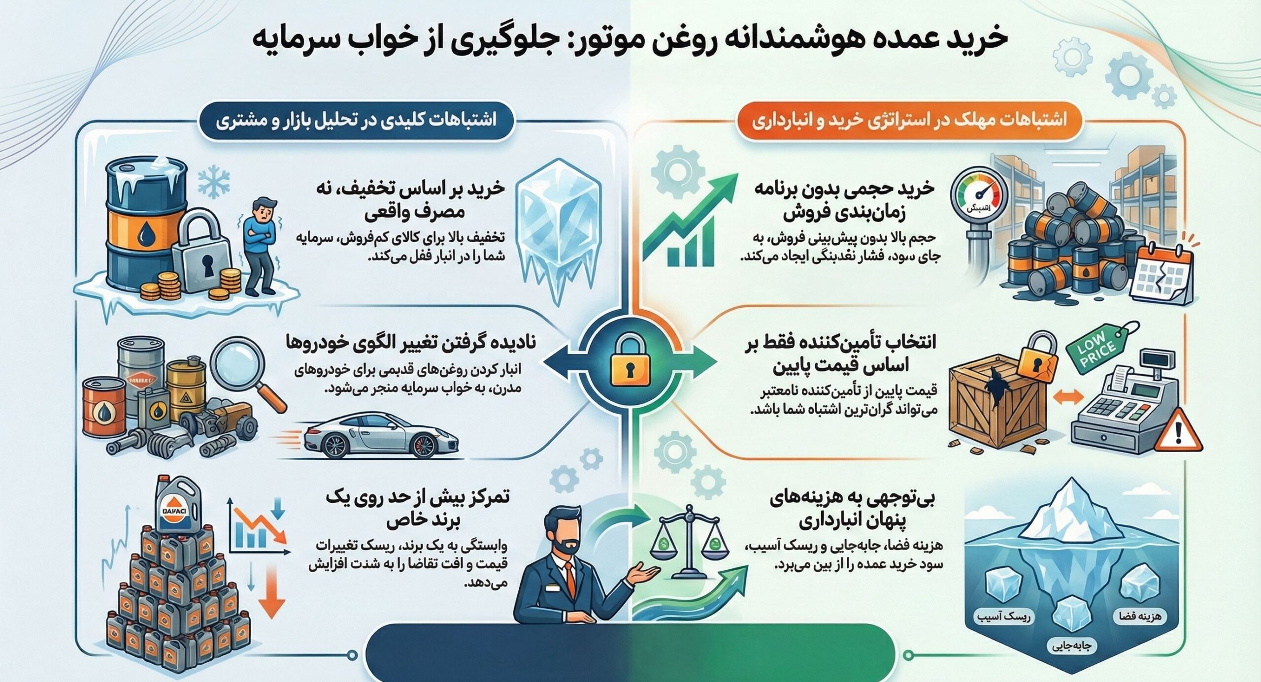 اشتباهات رایج تعویض روغنیها در خرید عمده روغن موتور